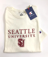 Champion University of Seattle Washington Cream/Red logo T-Shirt Size XXL Champion University of Seattle Washington Cream/Red logo T-Shirt Size XXL