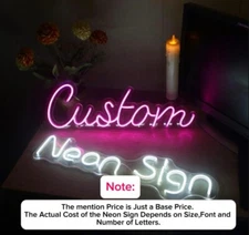 Personalized Neon Sign Custom Neon Sign Light Home Wall Decor Business LED Signs