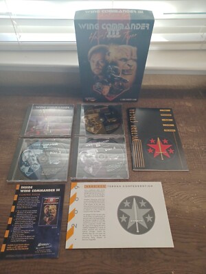 Wing Commander III: Heart of the Tiger PC CD-ROM Big Box CIB- DOS Mark HAMILL