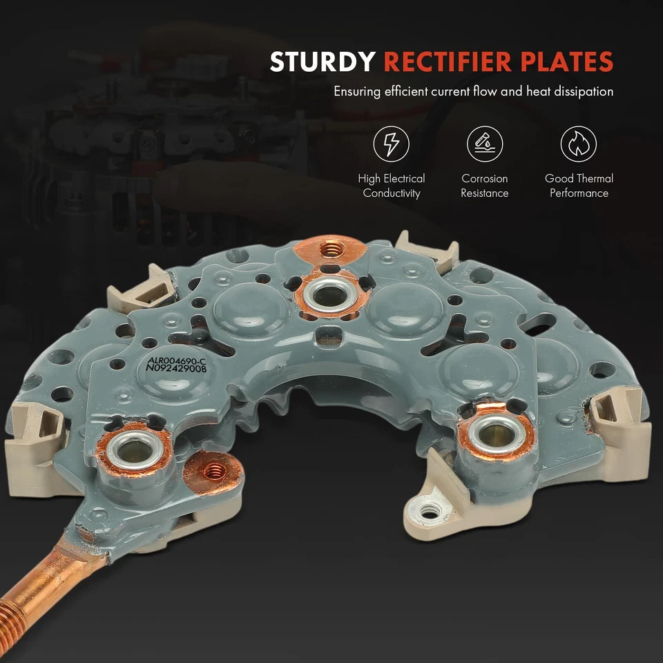 Diodo rectificador alternador con disipadores de calor de aluminio para Dodge Lexus Jeep Toyota Foto 4 de 4
