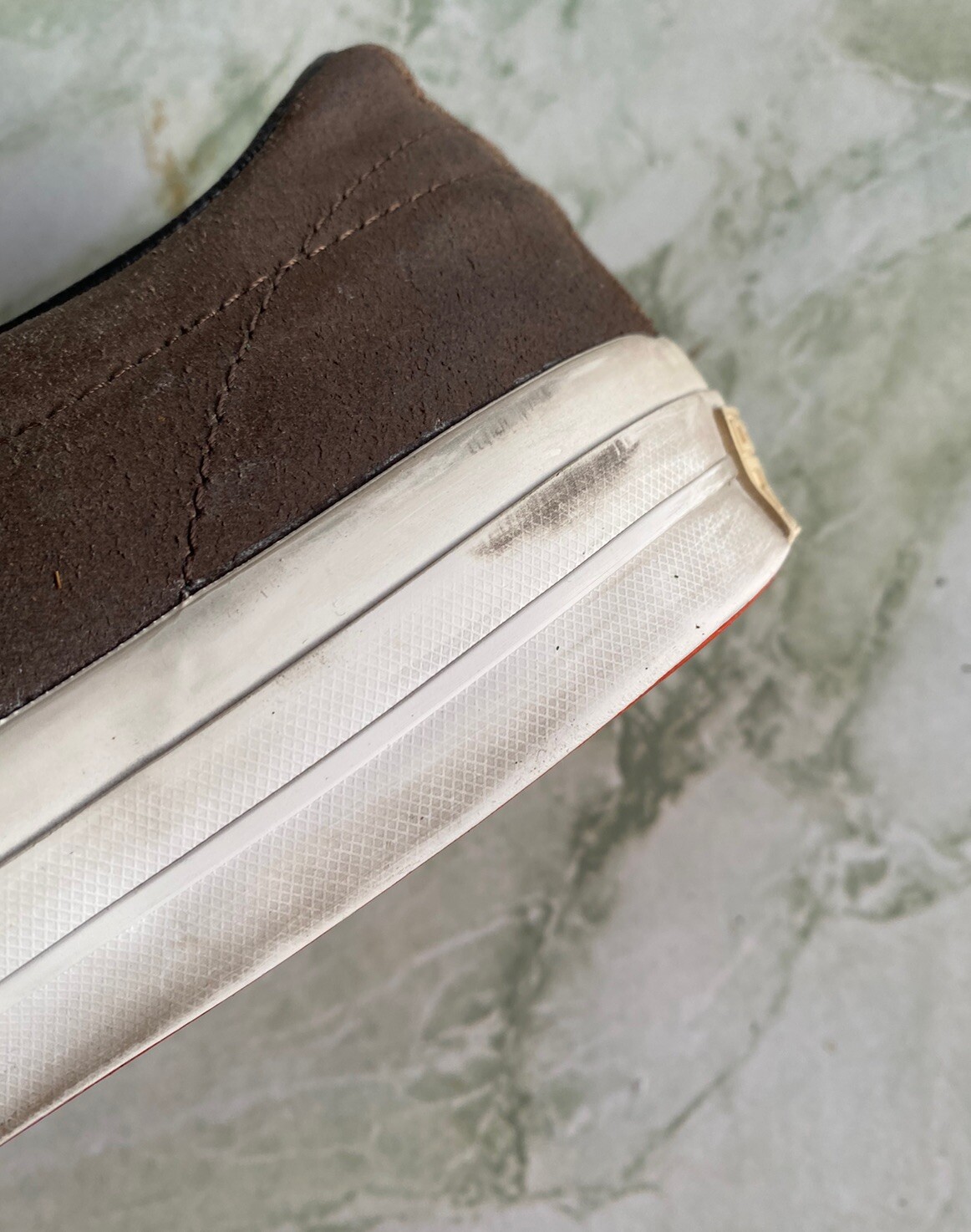 Converse CONS Lunarlon Brown Leather Skate Shoes Purp… Gem