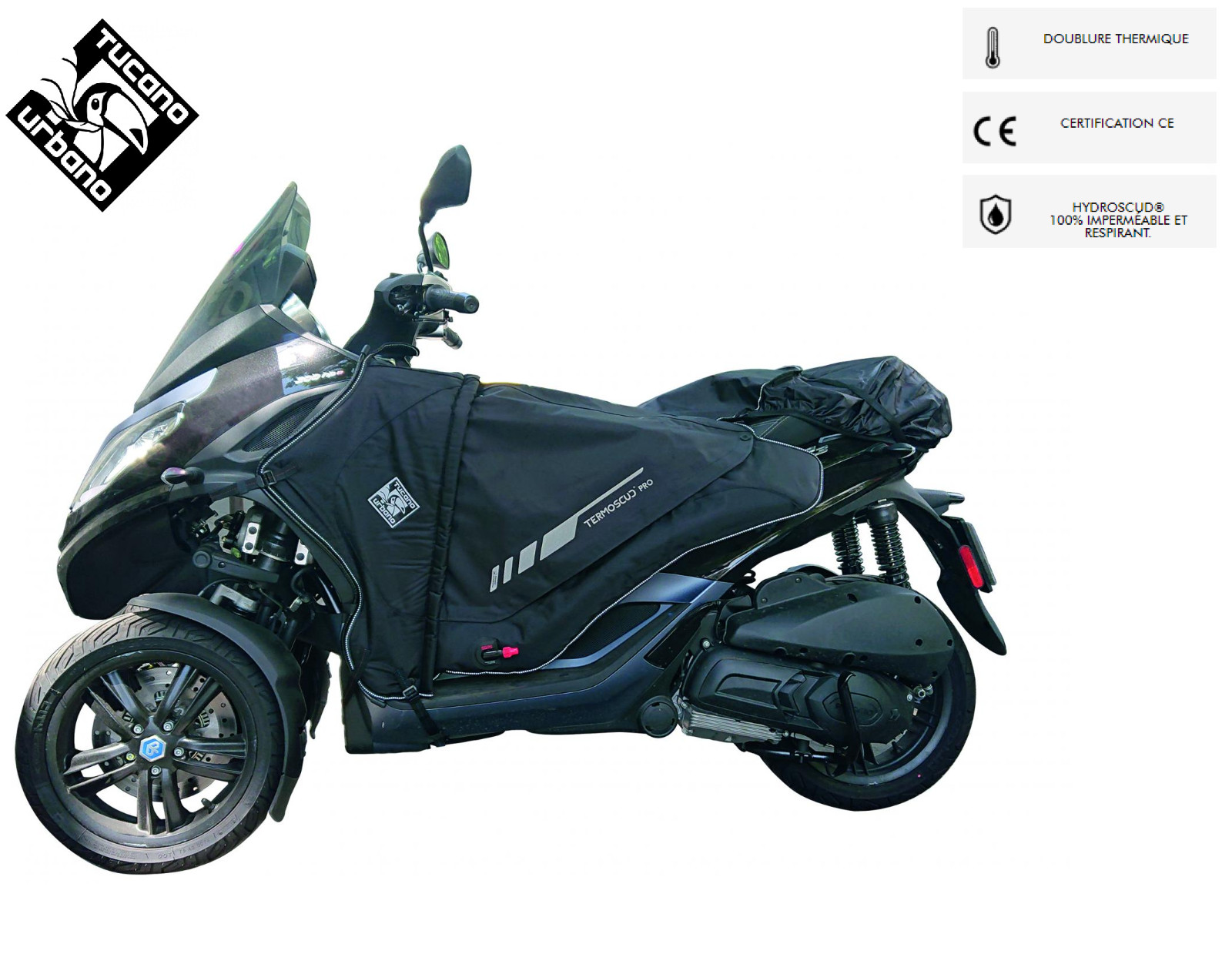 Tablier Tucano Urbano R207PRO pour Piaggio MP3 Hpe 300
