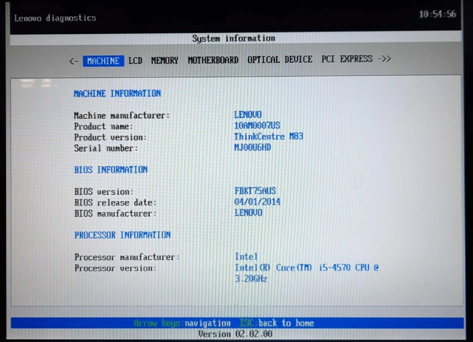 Lenovo ThinkCentre M83 10AM Desktop Computer i5-4570 3.2GHz 8GB RAM *No HDD* - Image 3 of 4