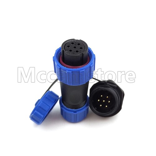 SP13 2 to 9 pin Waterproof Connector Panel Mount Circular IP68 Rated Plug Socket - Picture 12 of 19