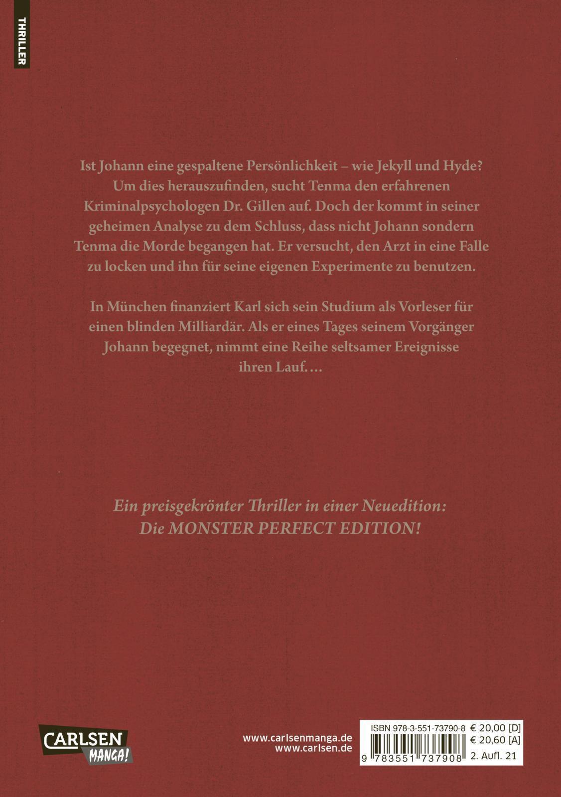 Thumbnail - Monster Perfect Edition 3 | Naoki Urasawa | Deutsch | Taschenbuch |