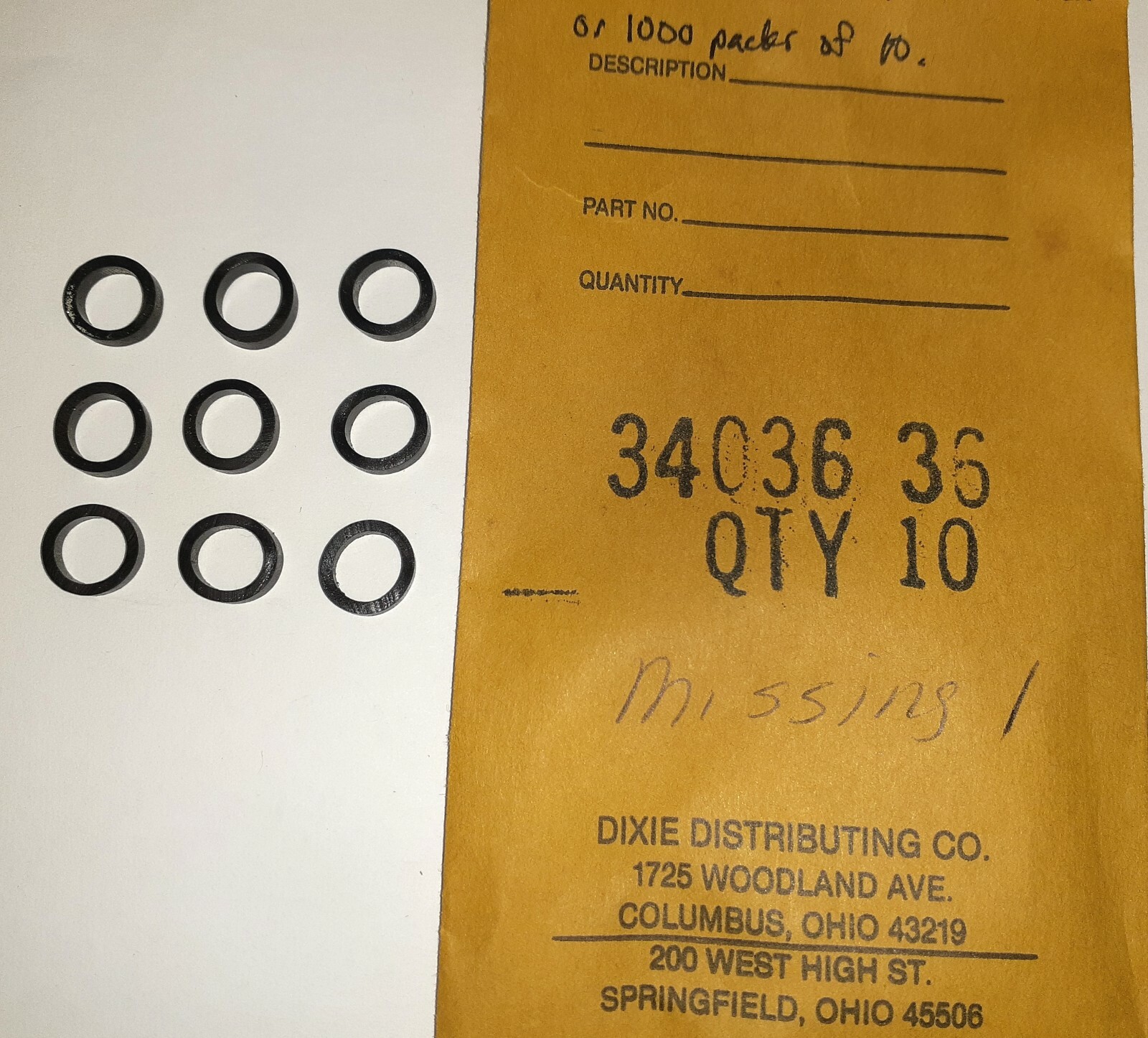 9 Qty HarleyDavidson 4Speed BT Shifter Shaft Seal 3403636 NOS 5/16