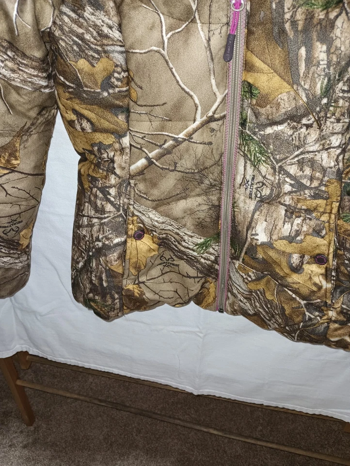 Realtree Girls Sz Sm 34 '36 Comouflauge With Detachable Hood Hunting Coat... - Image 4 of 4
