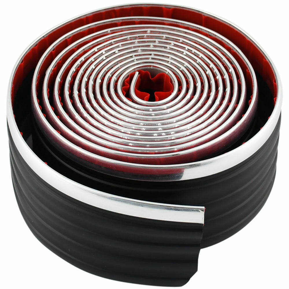 For Truck Black Chrome Body Belt Exterior Side Molding Protector Roll D31 TX