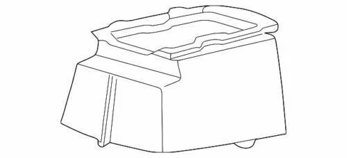 Compartmento de consola para Ford F-250/350 Super Duty 2002-2007 (P/N 2C3Z-2506010-AAA)