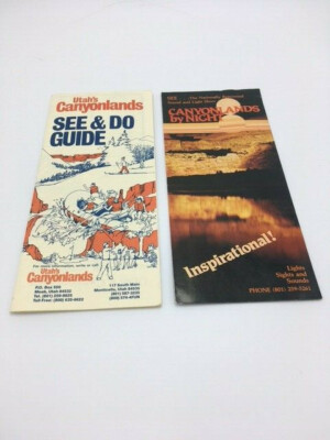 Vintage Utah's Travel Brochure Canyonlands Guide Map 1999 Canyonlands by Night 