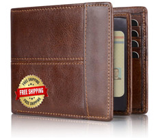 Cartera De Cuero Para Hombre Billetera Carteras Corta Cartera De Moda Clasico US
