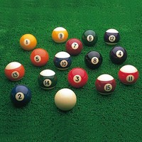 Standard Billiard Indoor Table Sport Pool Balls Solid & Strips Set Of 16 Standard Billiard Indoor Table Sport Pool Balls Solid & Strips Set Of 16
