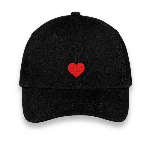 Custom Red Heart Embroidered Hat, Personalized Cap with Side Text, Unisex Gift - Picture 28 of 28