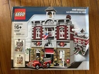 NEW Lego 10197 Modular House FIRE BRIGADE  Fire Truck Fire Dog RETIRED *Creases*