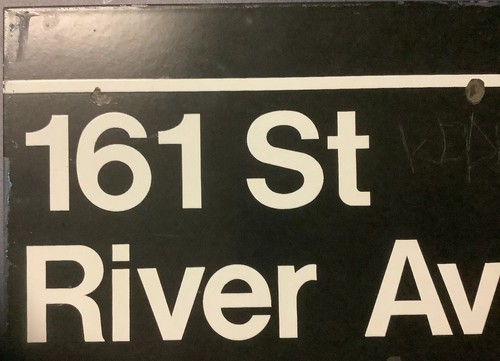 YANKEE STADIUM Schild Original 161 St River Avenue Subway - Bild 7 von 10