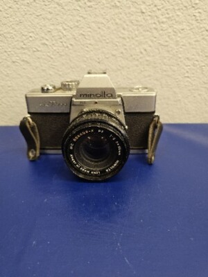 Minolta SRT-100 35mm SLR Film Camera with 55mm F1.9 MC rokkor PF