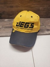 Jegs High Performance Auto Parts Hat Cap Adjustable Yellow Black Automotive