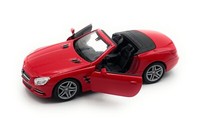 Modellauto Mercedes Benz Sl 500 1:34-39 Rot Miniatur Fahrzeug