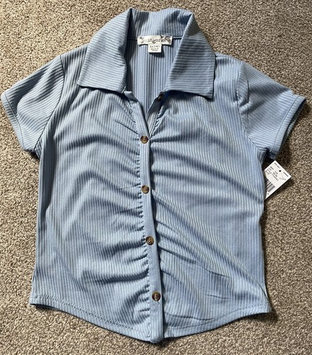 KNIT WORKS girl's NWT sz L(14-16) skirt and blue SS blouse - Picture 5 of 9