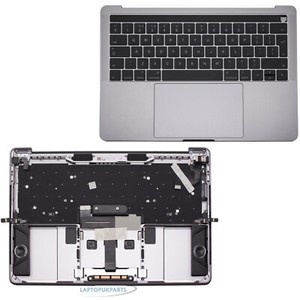Für MacBook Pro 13" A1706 Grau Handauflage Abdeckung Touchpad UK Tastatur B661-05333