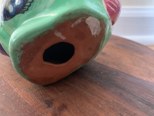Cerámica mexicana Talavera arte popular pintado a mano conejito conejo excelente - Imagen 8 de 9