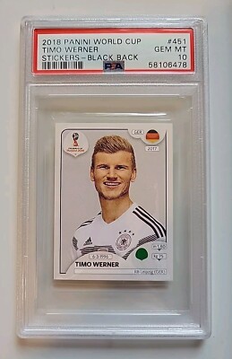 Sticker Timo Timo Werner 2018 Panini World Cup Sticker PSA 10 Black Back Germany | eBay