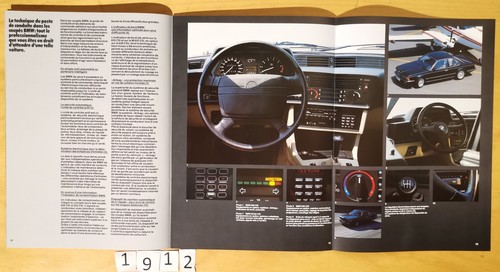 BMW 628Csi 635Csi Prospectus 34 pages Fr 02/1986 - Picture 5 of 9