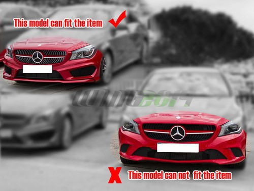 Unpainted Fit For Mercedes BENZ W117 Sport Front Lip Spoiler Cover CLA220 - Picture 4 of 5