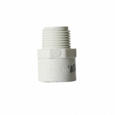 Thrifco 8113166 1/2 Inch Male Thread x Slip PVC Adapter SCH 40