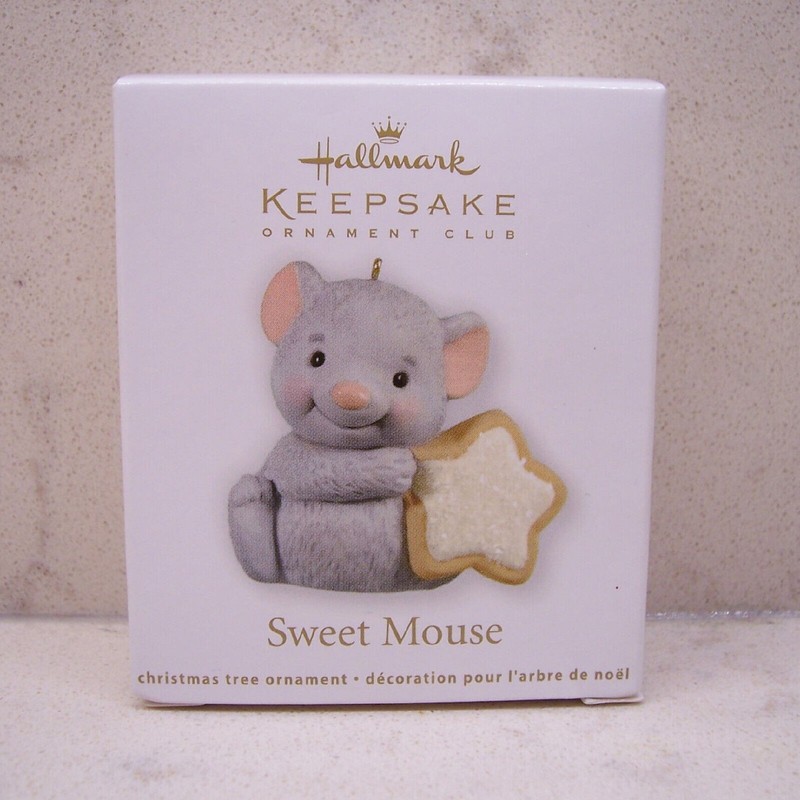 Hallmark Ornament SWEET MOUSE 2012  Club Member Exclusive Miniature 