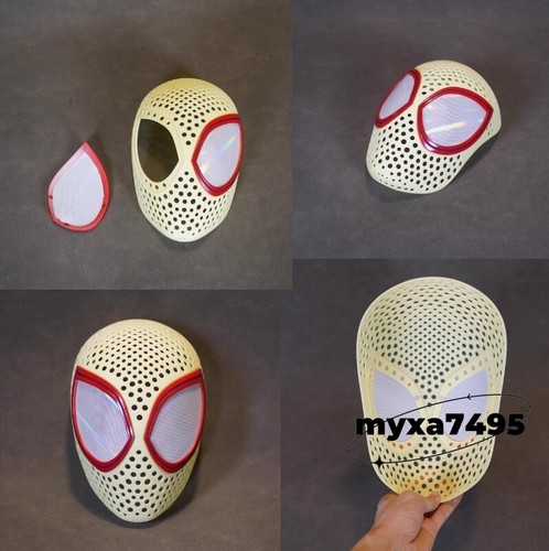 Spider-Man:Into the Spider-Verse Maschera Moda Cosplay Costume Facesshell Prop Nuovo - Foto 11 di 15