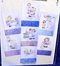 Yesterday's Charm Kitchen Grace Iron on Embroidery Transfers Patterns for Towels