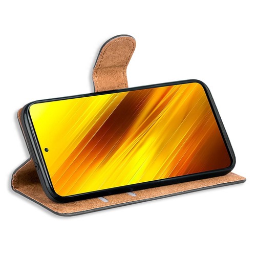 Housse de protection pour téléphone portable Xiaomi Poco X3 Pro sac de protection pliant Book Flip Case - Photo 4/7