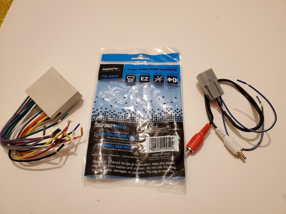 マーガリン Metra 70-5521 Ford Amplifier Interface Radio Wiring Harness 2003