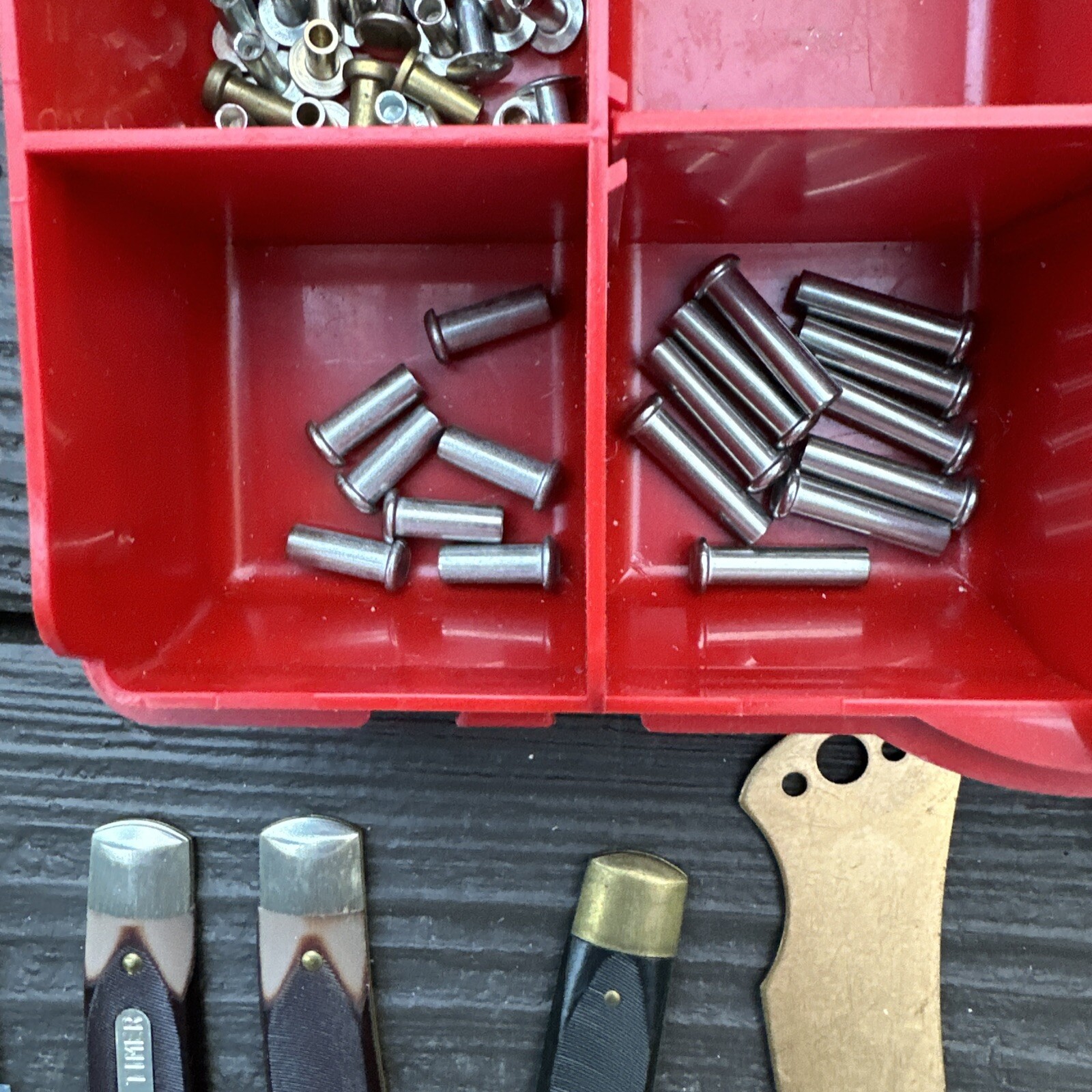 Vintage Lot (200) Schrade Walden Old Timer Replacement Parts Blades Etc