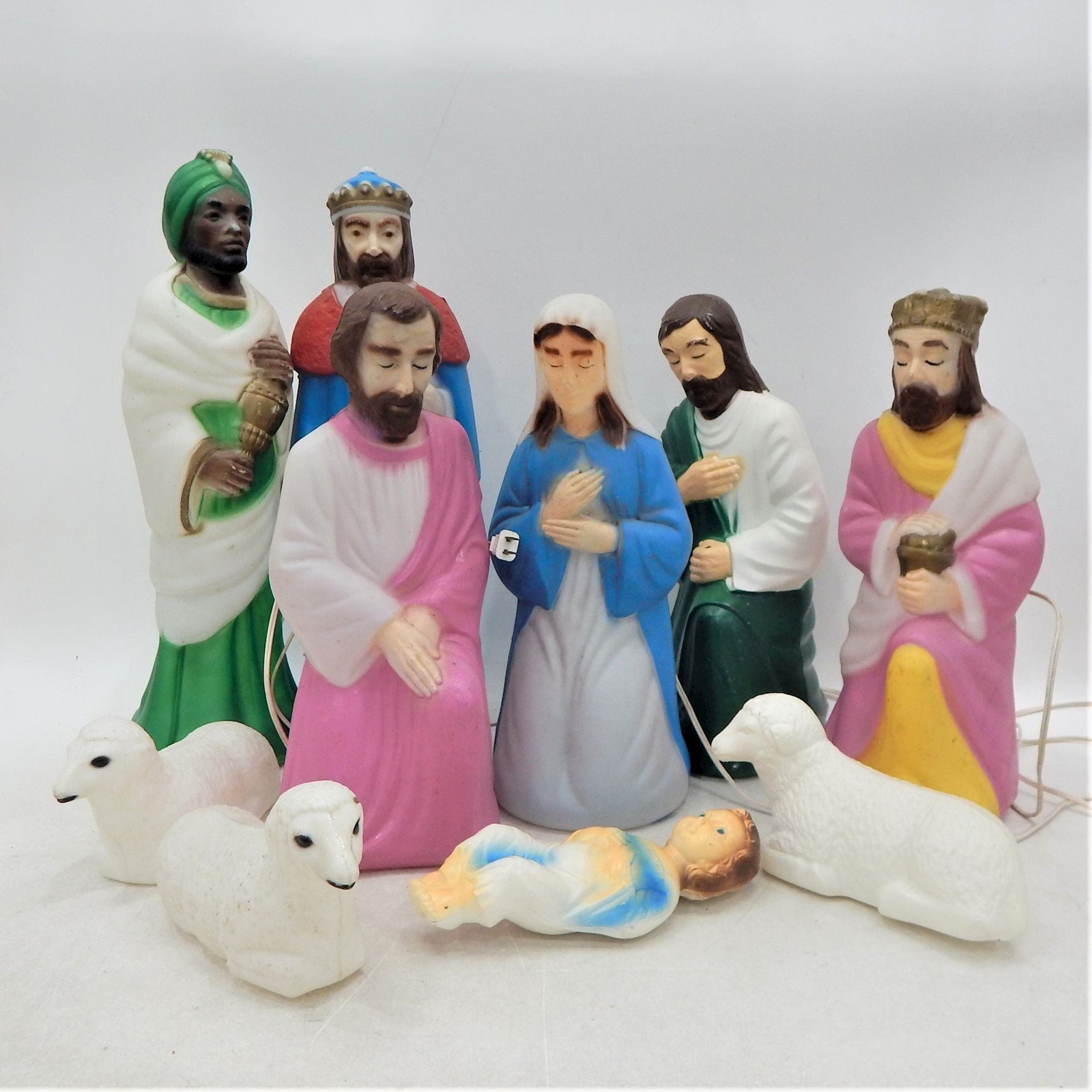 Empire Nativity Set Christmas blow Mold Jesus Mary Joseph Wiseman
