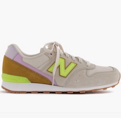 J Crew New Balance 696 Tan Neon Yellow 