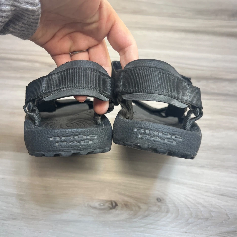 Sandalias de agua Teva Hurricane 6407 negras con tiras para senderismo 7 correas Foto 4 de 4