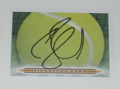 ALEXANDER ZVEREV SIGNED AUTO'D SIGNATURE CARD ATP TOUR TENNIS