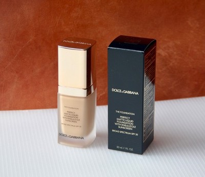 Dolce & Gabbana The Foundation Perfect Matte Liquid Natural Glow 100 SPF 20 New