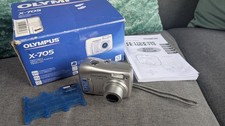 Olympus X-705 5.0MP Compact Digital Camera Silver Tested And Boxed, XD Cards