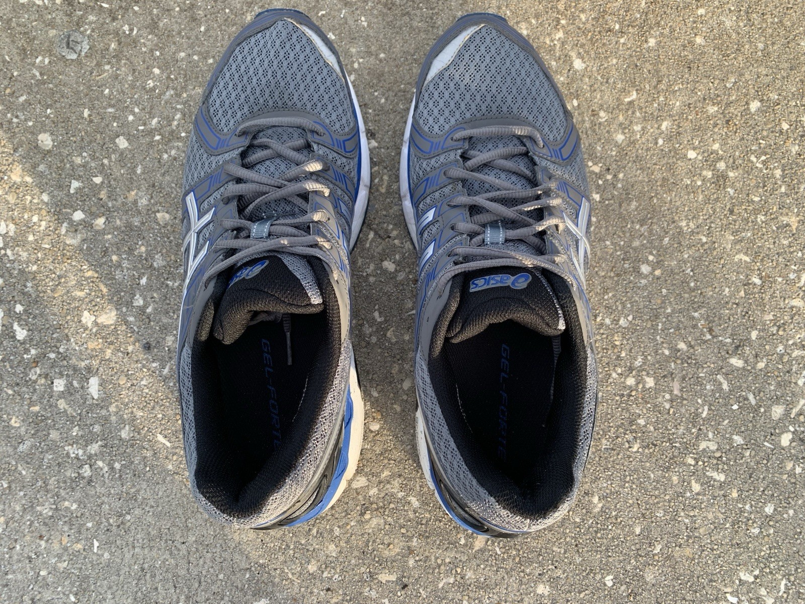 Size 11.5 - Asics Gel Forte T309N Gray Black Blue Running Shoes Men's Sneakers thumbnail 10