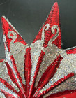 Radko Resplendence Star Christmas Tree Topper RED w/Glitter 2005 14" NEW w/tags — photo 8