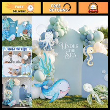 5 Pcs Under the Sea Party Decor - 12-28" Ocean Animal Cutouts for Kids' Parties