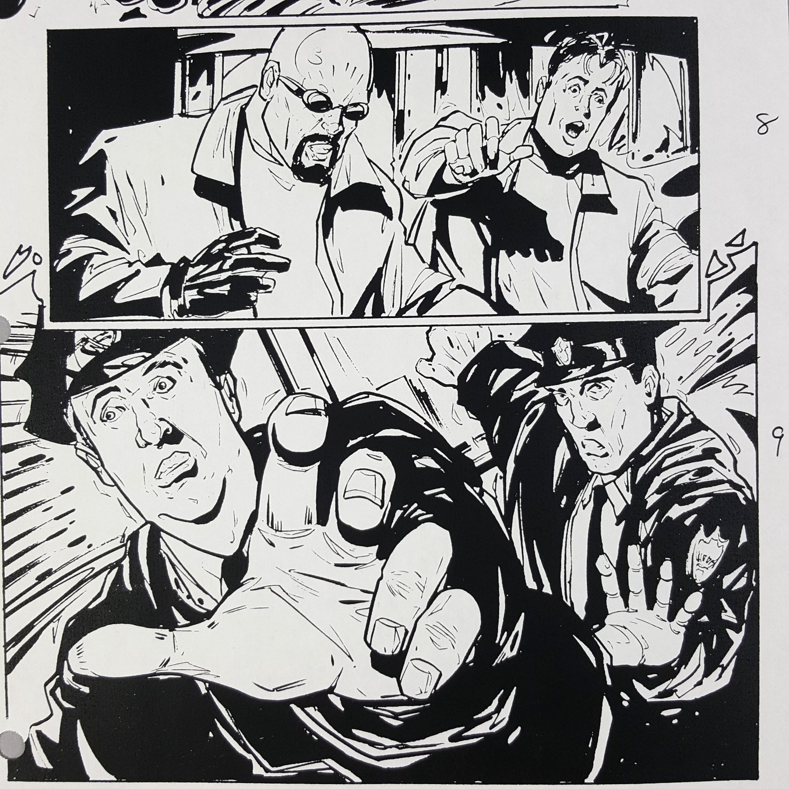 Image 6 of The Matrix Production Used Storyboard - Morpheus and Neo on Train 3, Movie Prop
