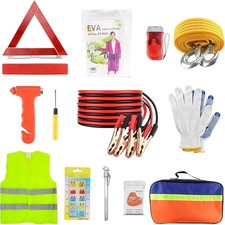Car Emergency Breakdown Safety Kit 13-in-1 Vehicle Europe Roadside Assistance Tr
