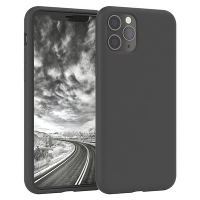 Für Apple iPhone 11 Pro Silikonhülle Handyhülle Schutz Back Cover Hülle Grau