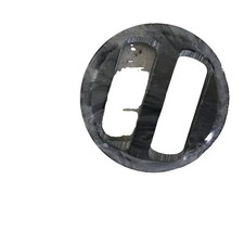 Silver Metallic Sheen Belt Buckle Clasp