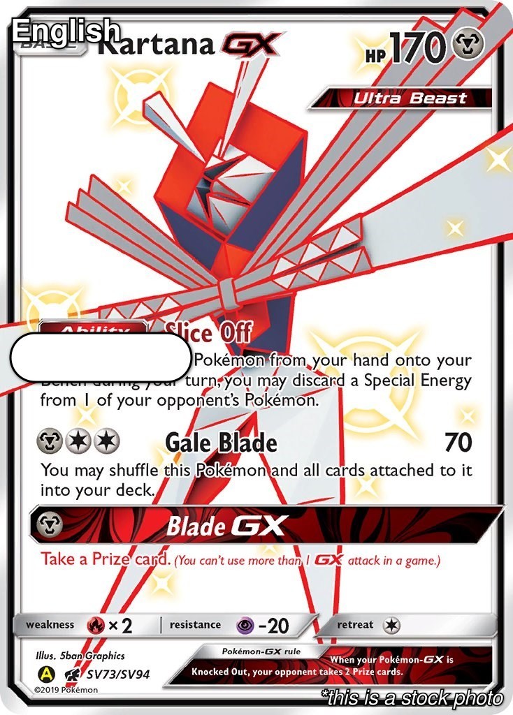 Kartana GX SV73/SV94 HIF:SV Shiny Holo Rare NM Pokemon