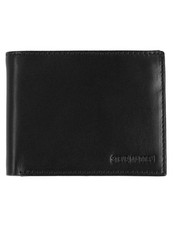 Slim Leather Wallet for Men with Extra Capacity Attached Flip Pockets